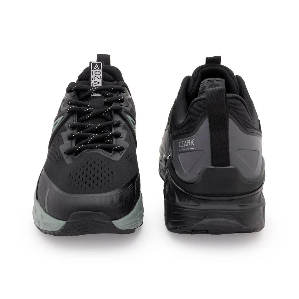 Trail Running Shoes for Men in Green & Black | Low-Cut Outdoor — photo 4