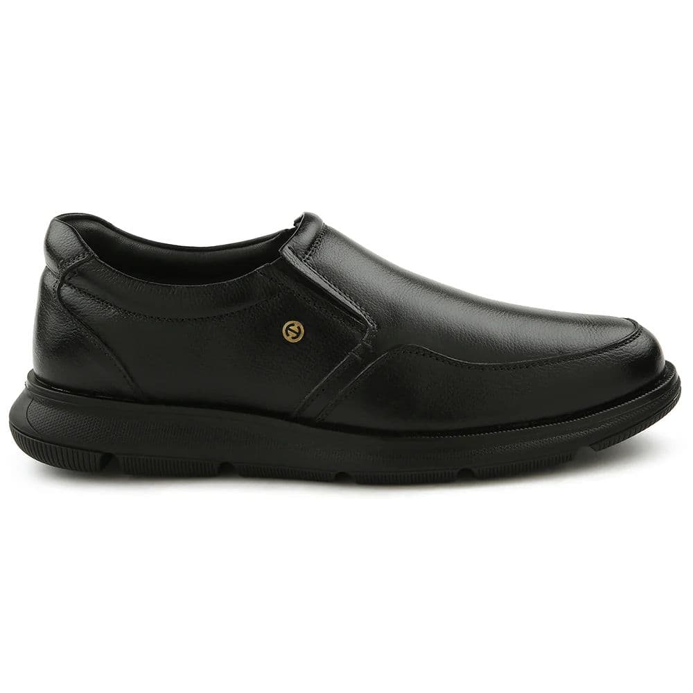 Healers Black Casual Non Lacing Moccasin For Men S984-01 By Liberty — photo 2