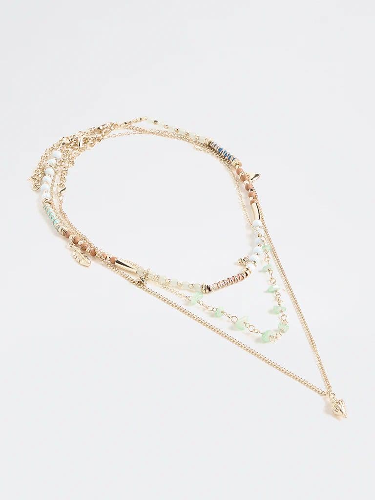 Westside Accessories Multi-Coloured Beaded Statement Necklaces - Pack of 3 — photo 2