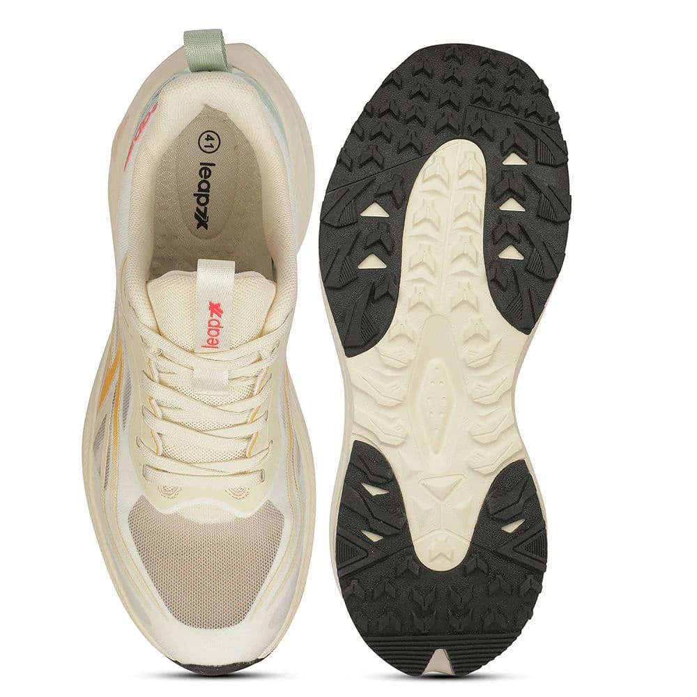 LEAP7X ZQ-WFM-12 Beige Sports Non Lacing Walking Shoes for Men by Liberty — photo 4