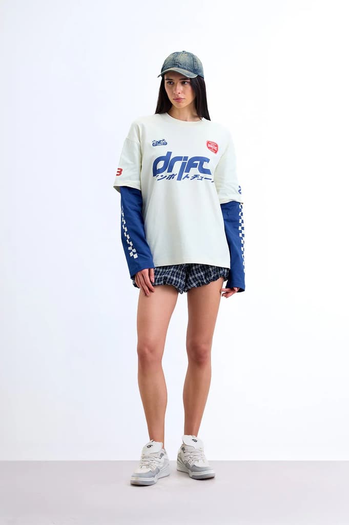 Blue Line Drift Long Sleeve T-shirt — photo 5
