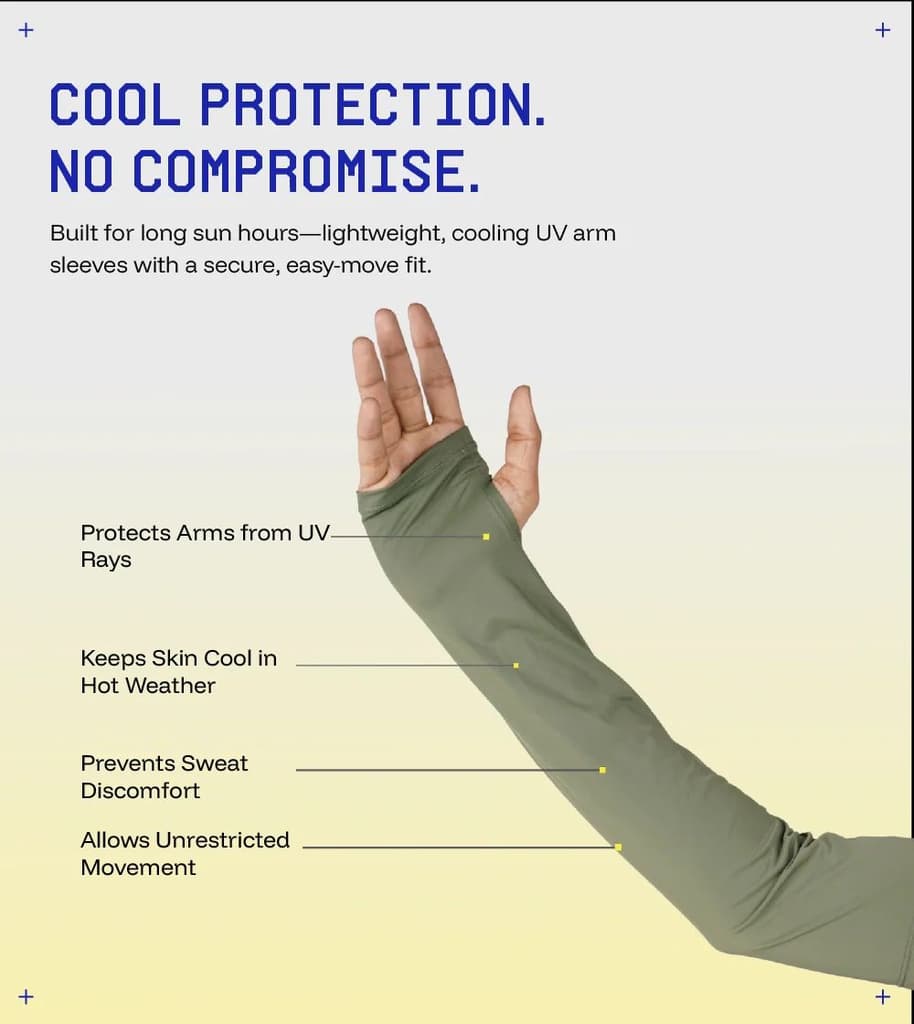 Breathable and relaxed fit sunscreen Arm sleeves 2 — photo 3