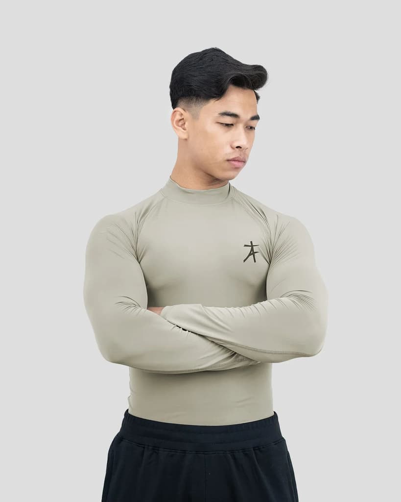 Hustle High Neck Full Sleeve Compression T-shirt — photo 7