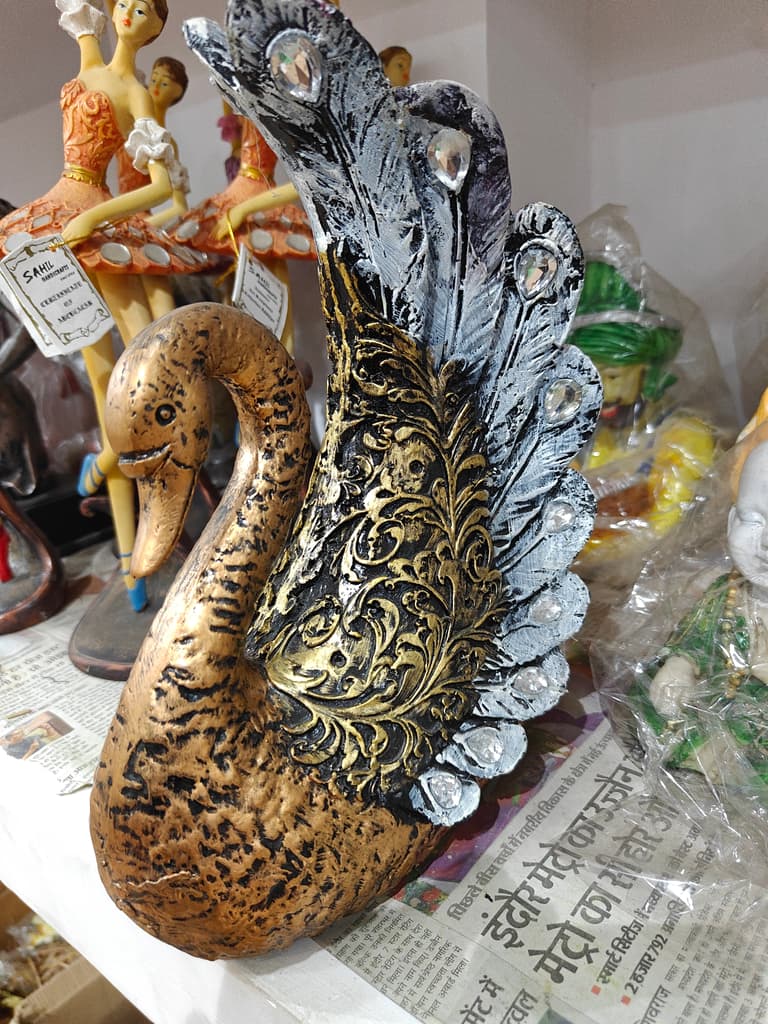 Swan Statue | Gold Leaf | Decorative | Swan