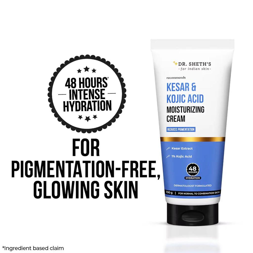 Kesar & Kojic Acid Moisturizing Cream - 100g