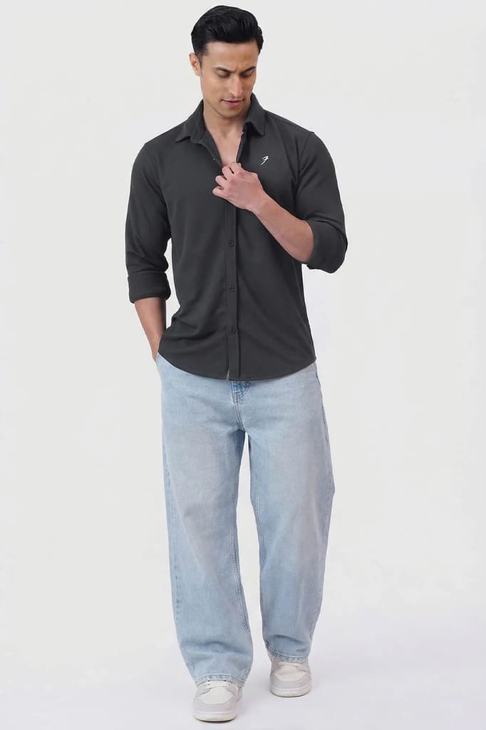 Foundation Fullsleeves Shirt Dark Grey — photo 5