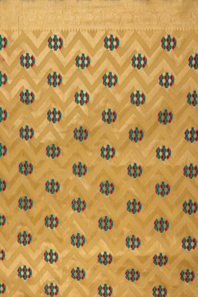 Mimosa Women's Woven Design Banarasi Style Art Silk Saree With Blouse Piece : SA00001584GDFREE — photo 5