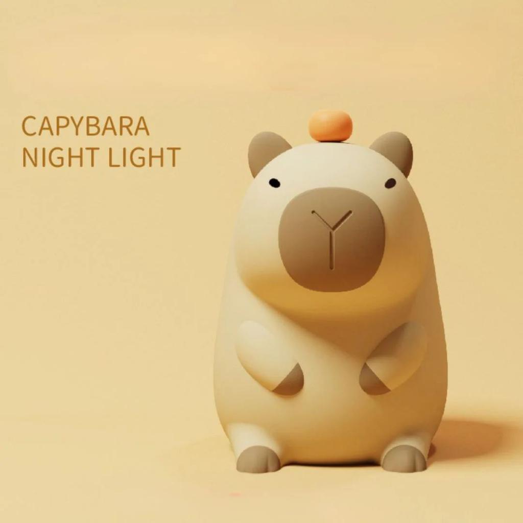 Cute Capybara Silicone Lamp | Touch Sensor Lamp, Rechargeable Night Light — photo 3