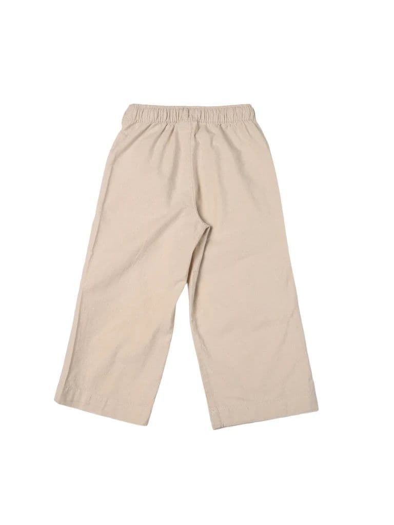 HOP Kids Boys Stone Multi-Pocket Relaxed Fit Cotton Cargo Trousers — photo 4