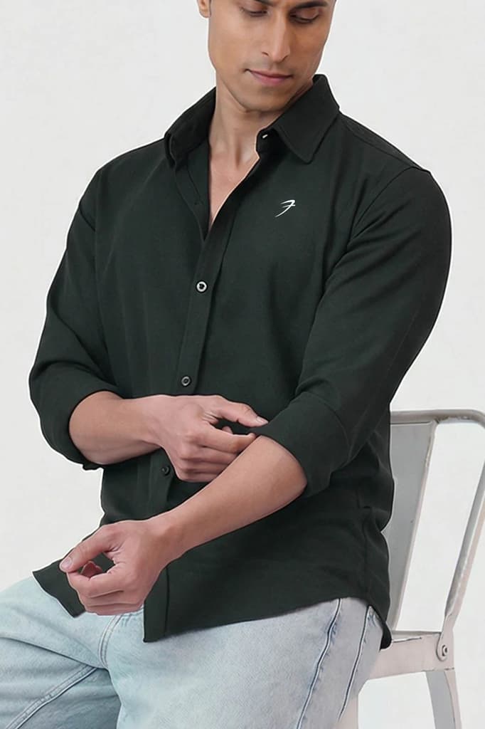 Foundation Fullsleeves Shirt Olive — photo 4