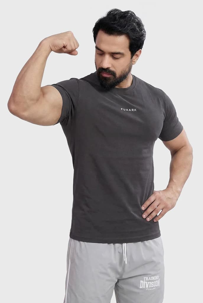 Legacy Crew Neck T-shirt Dark Grey — S