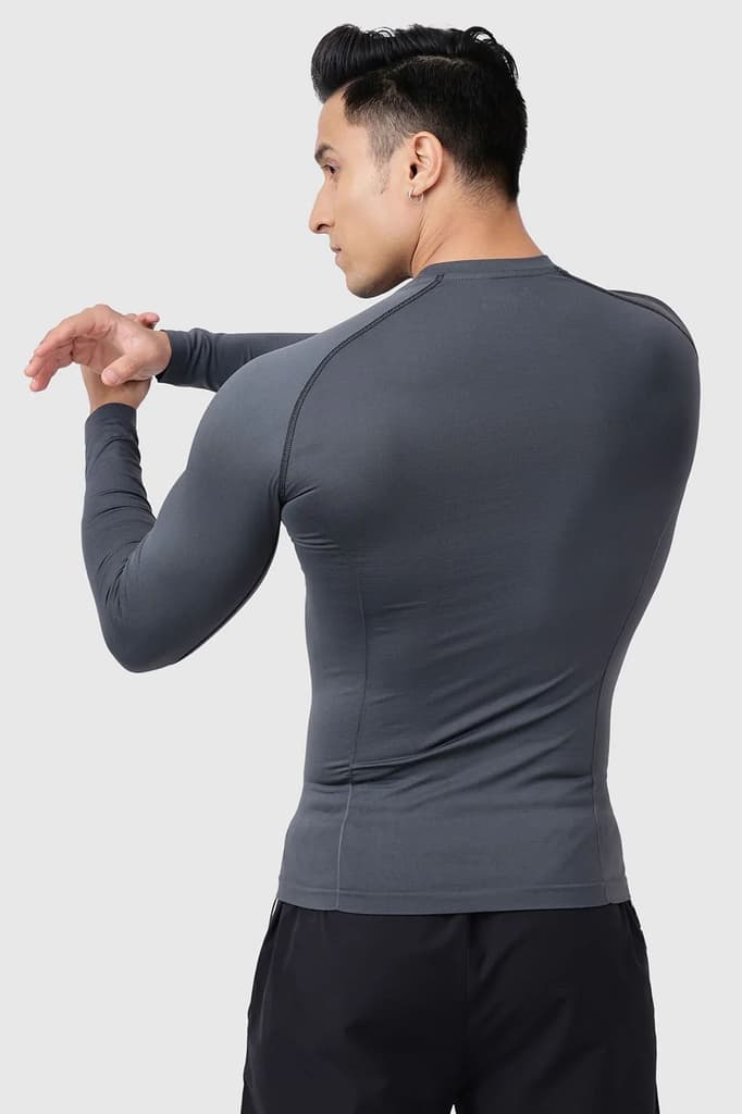 Power Seamless Fullsleeves T-shirt Charcoal — photo 7
