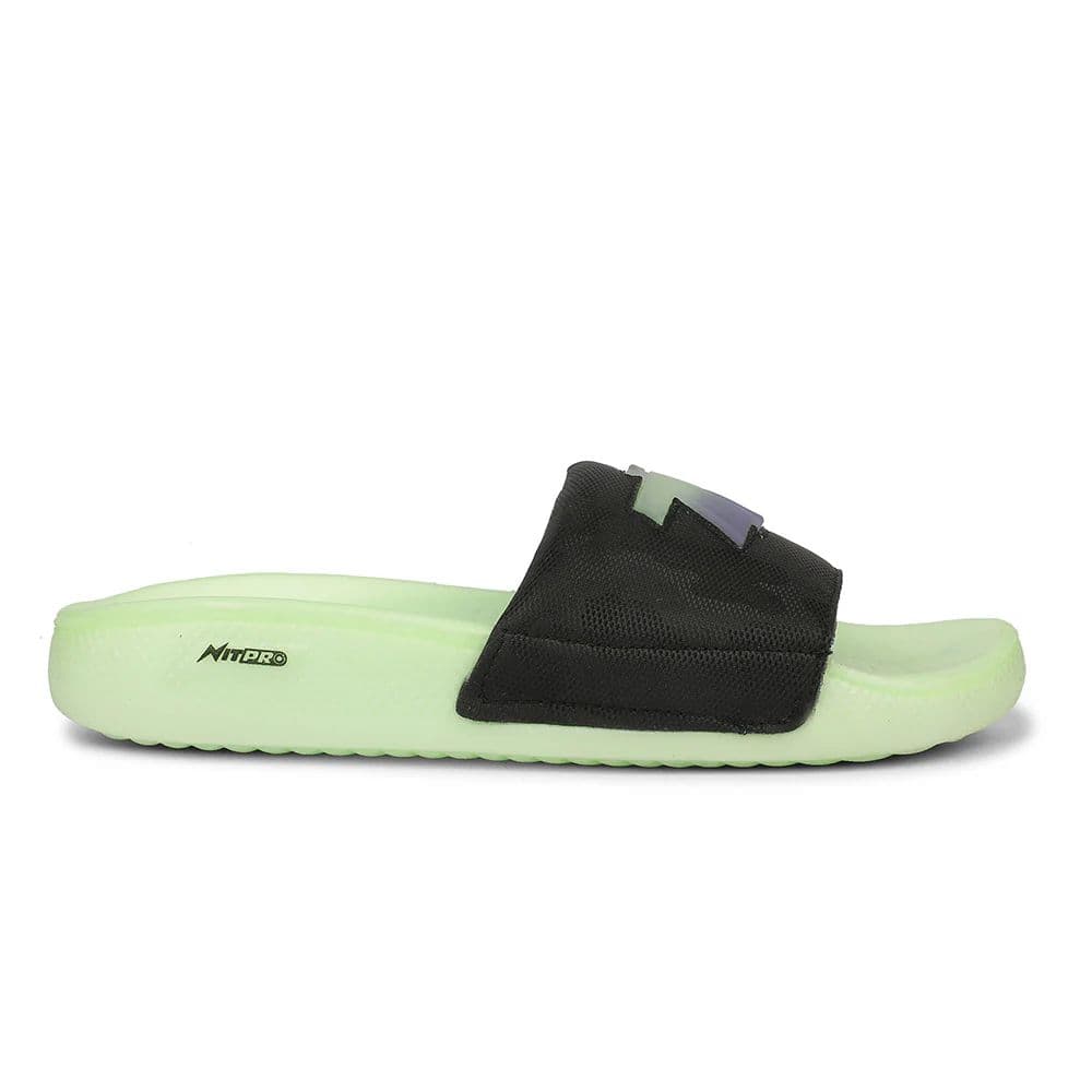 Leap7X NITWALK-L2 Women's Black Casual Slip-on Slippers - Nitro Sole with Colorblock Design — photo 2