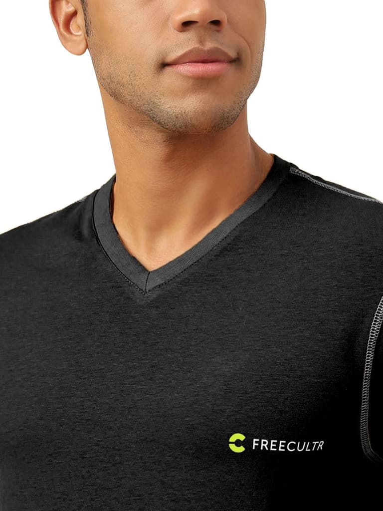 Men's Organic Bamboo Casual Tees - V-Neck (Pack Of 1) — photo 5