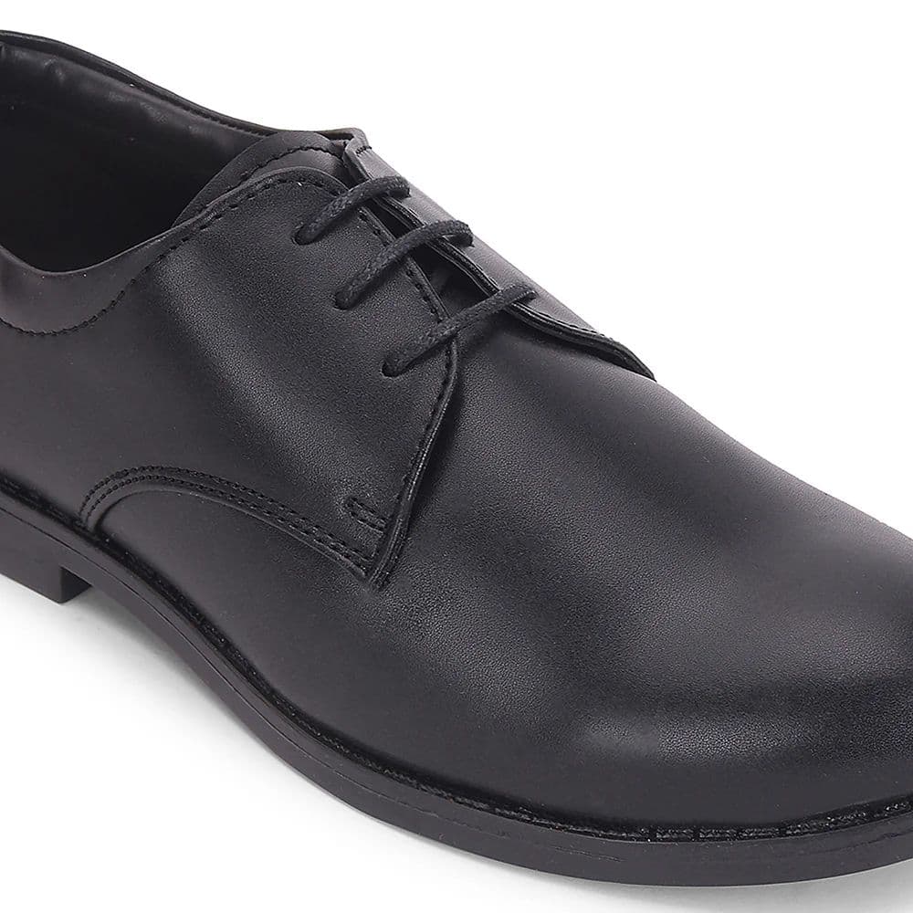 Fortune Black Formal Lacing Derby Shoes For Men MONTRICH-E By Liberty — photo 5