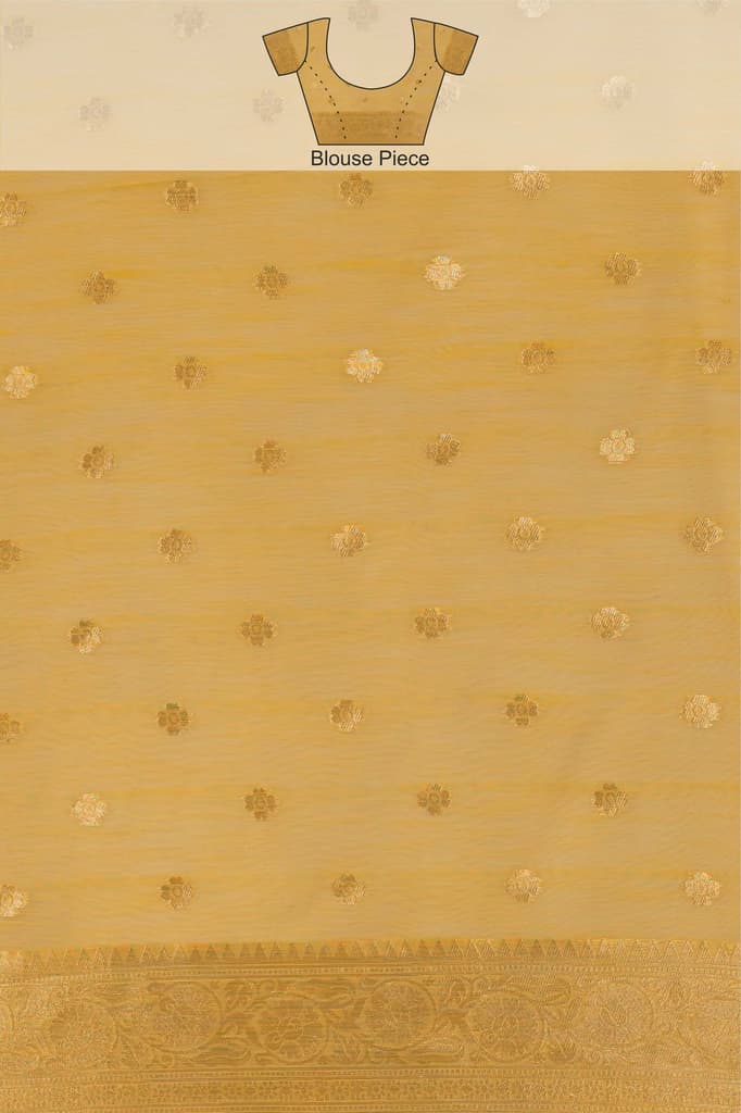 Mimosa Women's Woven Design Banarasi Style Art Silk Saree With Blouse Piece : SA00001584GDFREE — photo 8