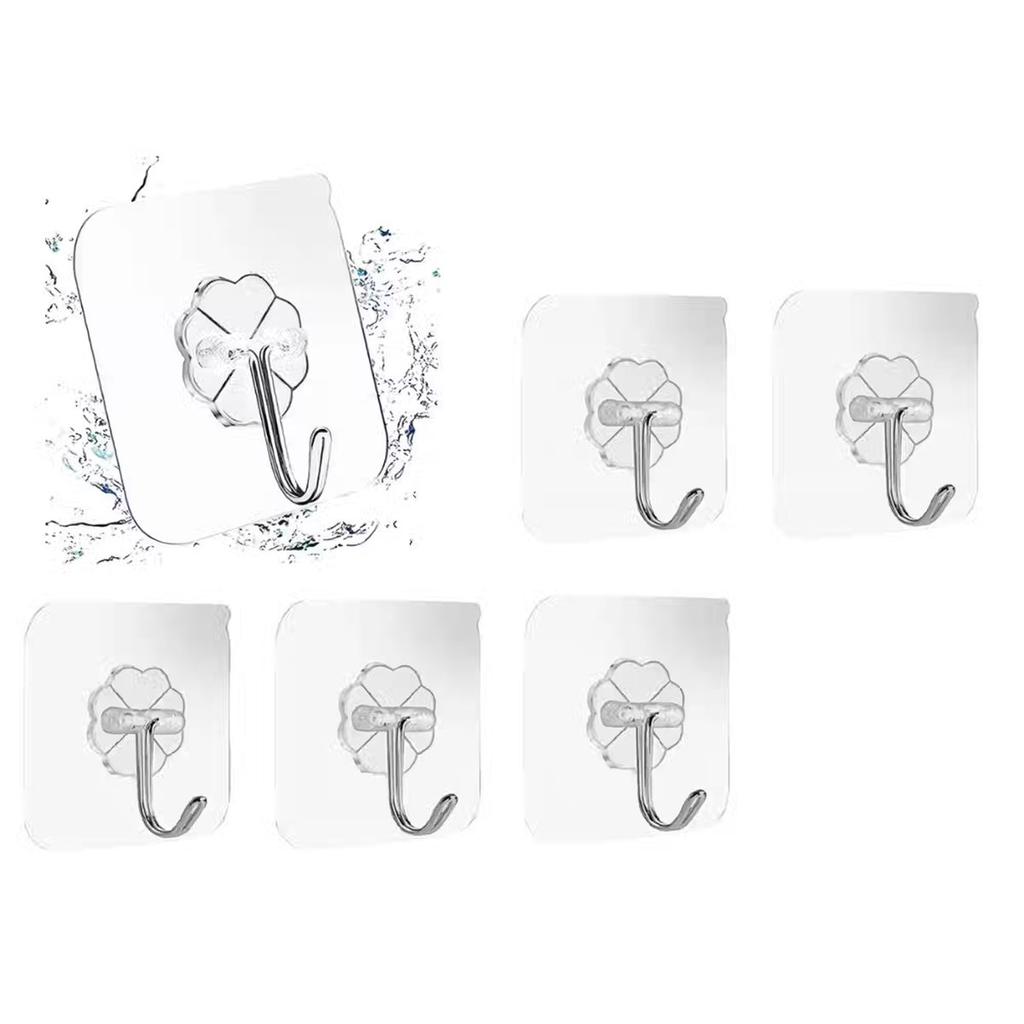 SE7EN Transparent adhesive wall Kitchen Hooks — photo 2