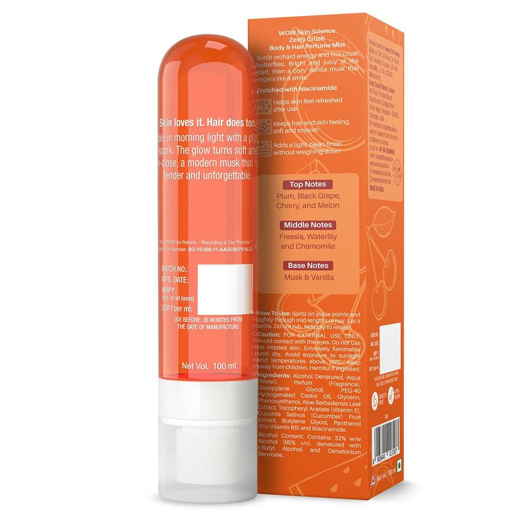 Zesty Crush Perfume Mist All-Day Citrus & Vanilla Freshness