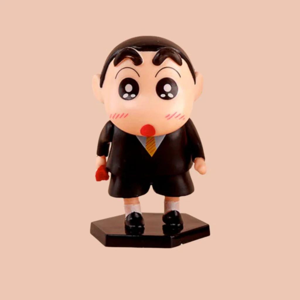 Shin Chan Rose Figurine | Shinchan Gets You A Rose — Black Coat