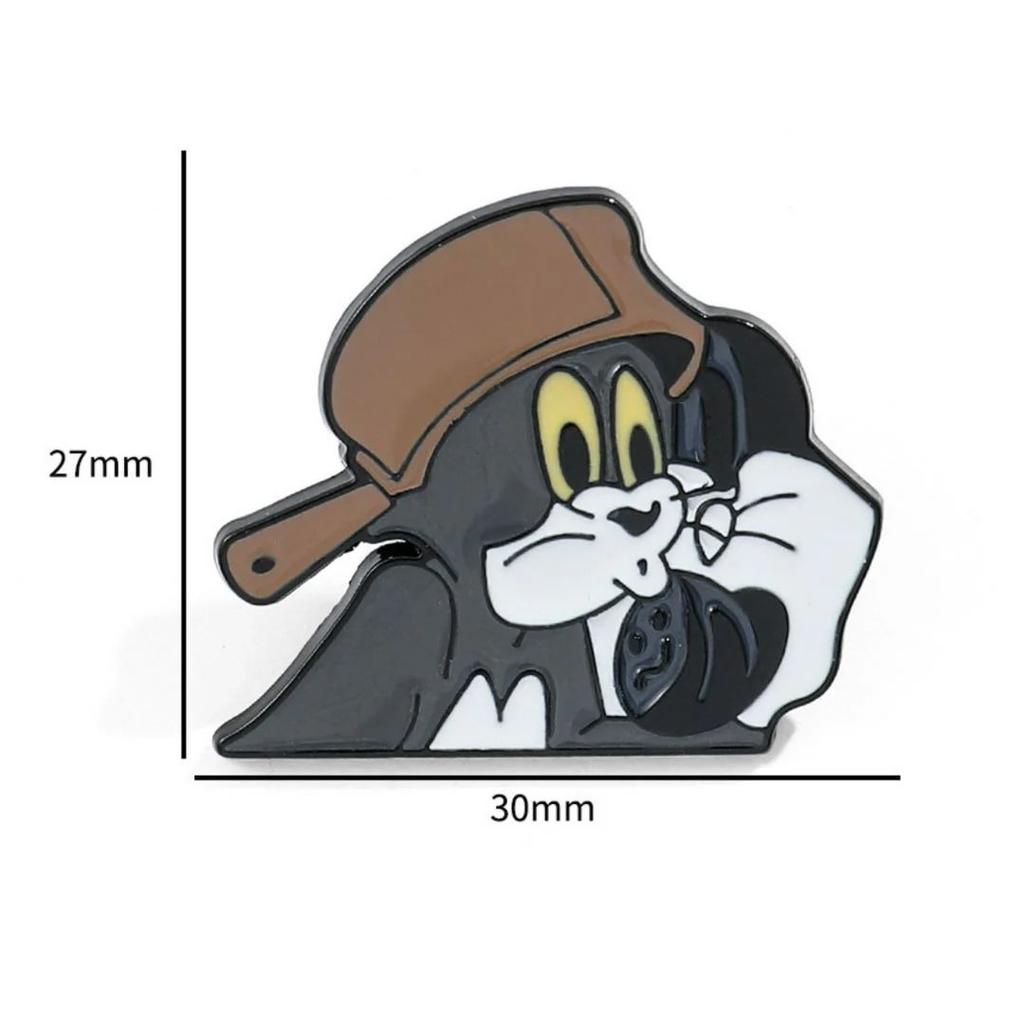 Tom & Jerry Mischief Mania | 7 Quirky Brooches for the Ultimate Fan! — Tom - Pan on Head