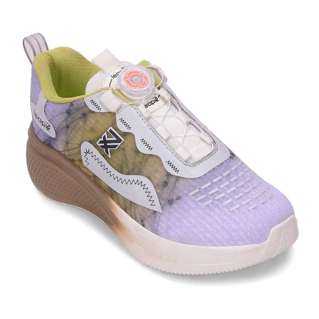 LEAP7X BOUNCEBUDE Green Sports Non Lacing Jogging Shoes for Kids by Liberty
