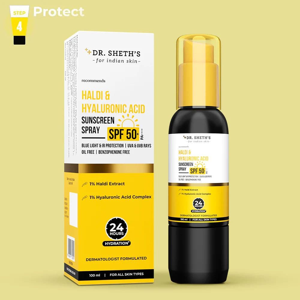Haldi & Hyaluronic Acid Sunscreen Spray - 100ml