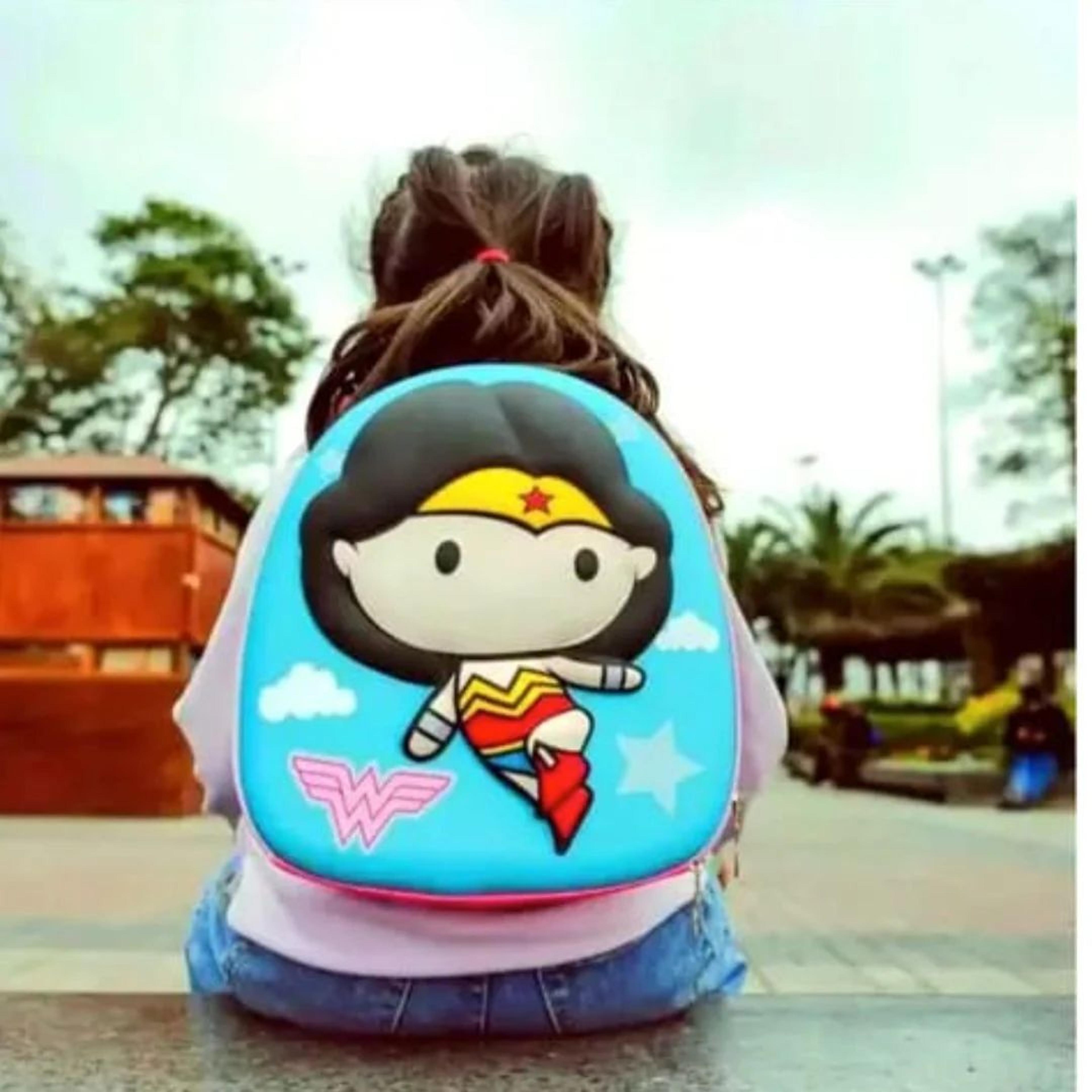 Wonder Woman 3D Print Backpack for Kids