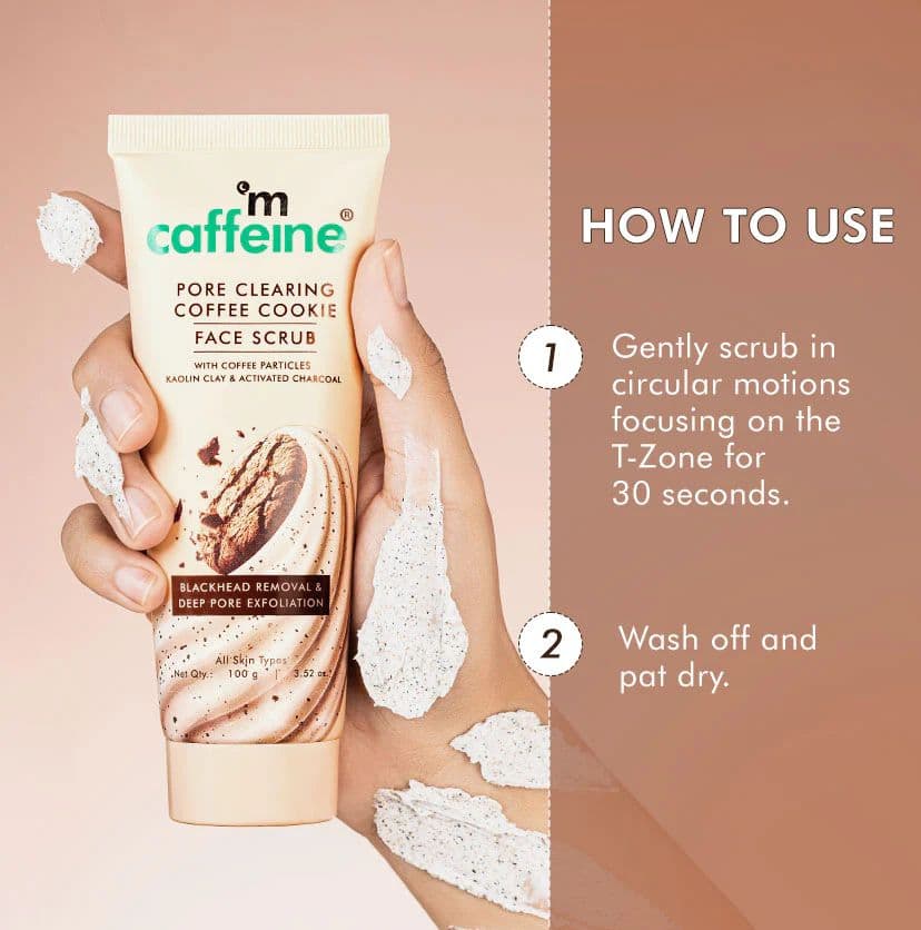 Pore Clear Coffee Cookie Face Scrub- Pack of 2 (100 g)