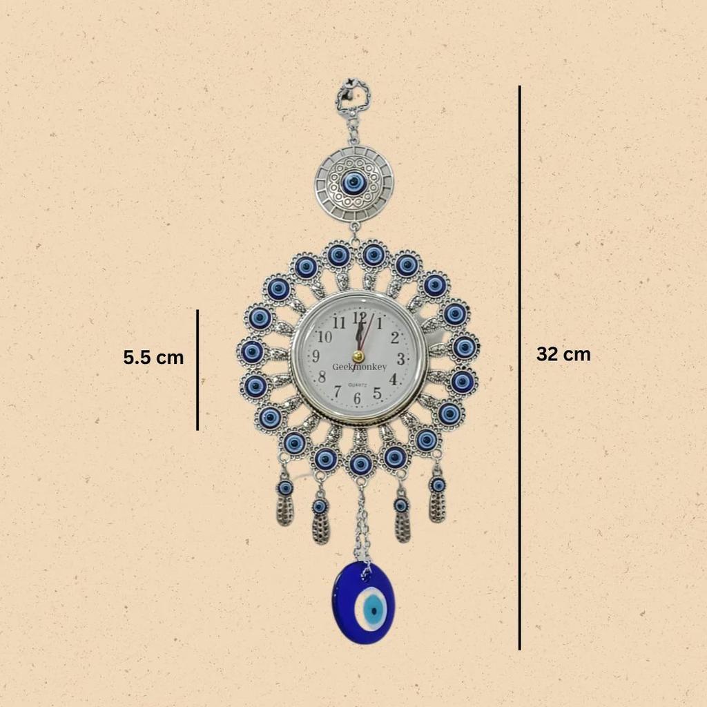 Evil Eye Wall Hanging | Evil Eye Metal Clock — photo 2