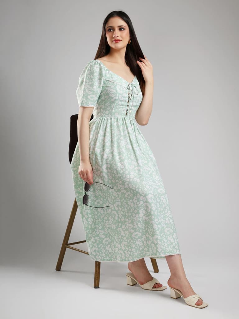 Miraya Floral Dress — photo 7