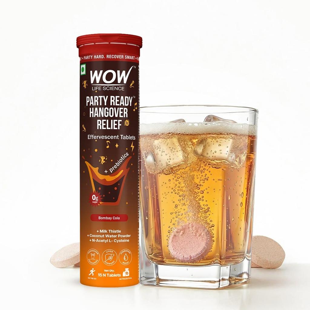 Party Ready Hangover Relief Effervescent Tablets Fast Recovery