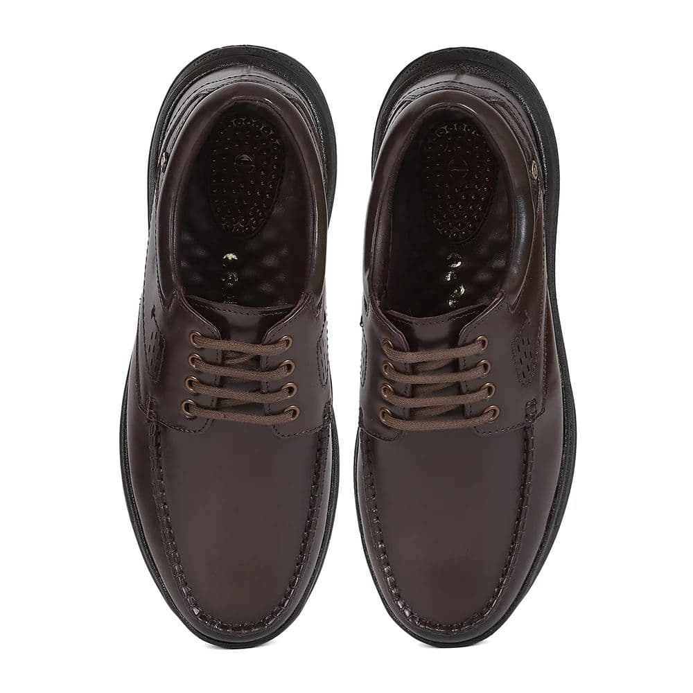 Healers LER-1 Men's Brown Formal Derby Shoes with Advanced GEL INSOLE Technology — photo 6