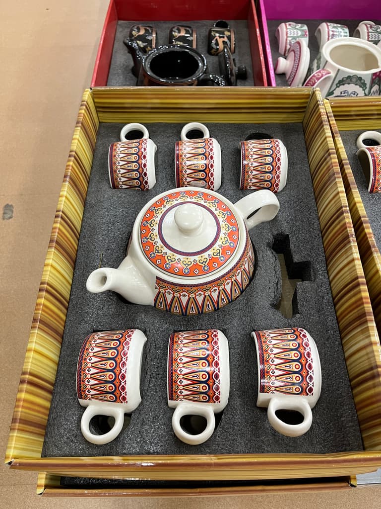Tea Kettle | Kitchen & Dining | Ceramic | Multi-colored