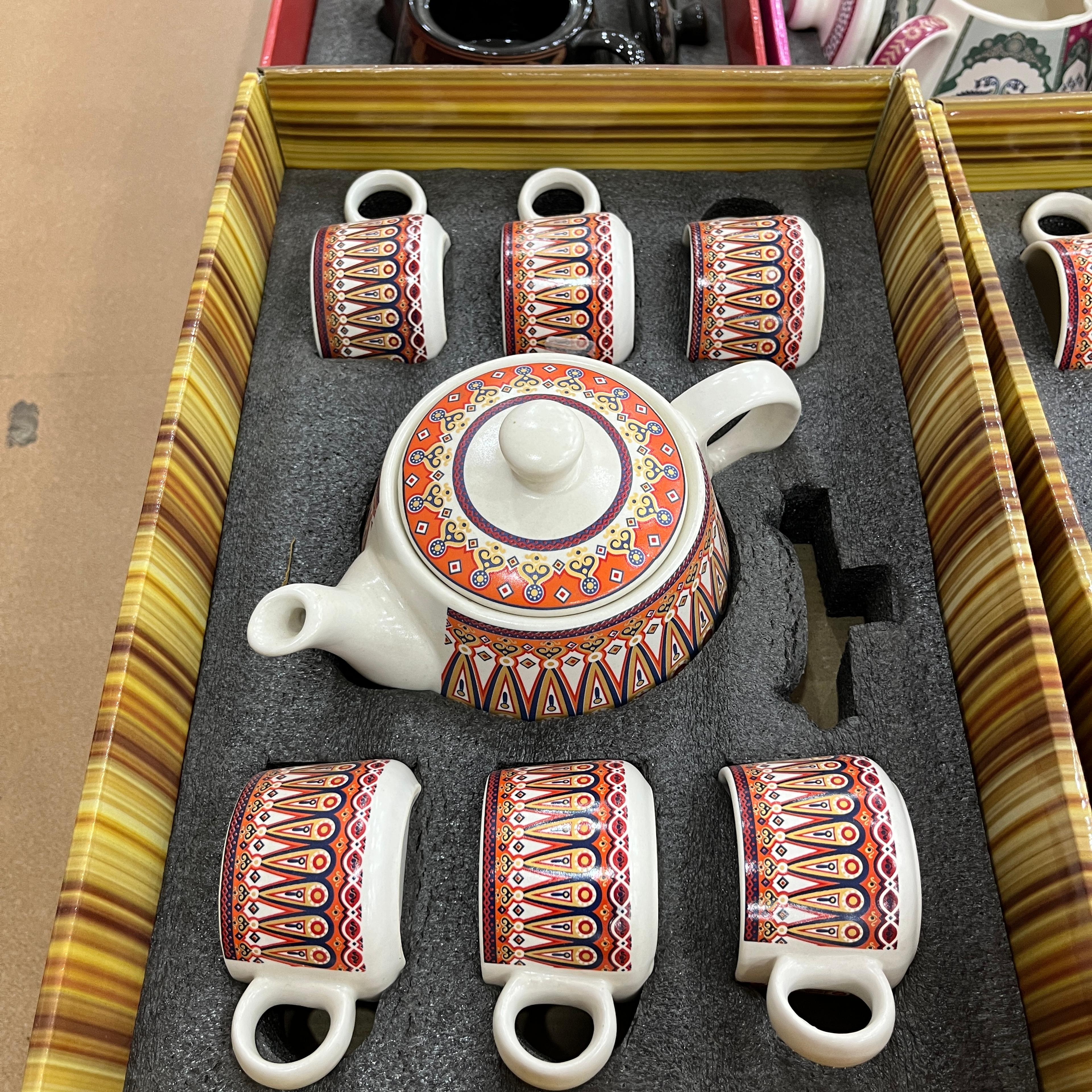 Tea Kettle | Kitchen & Dining | Ceramic | Multi-colored