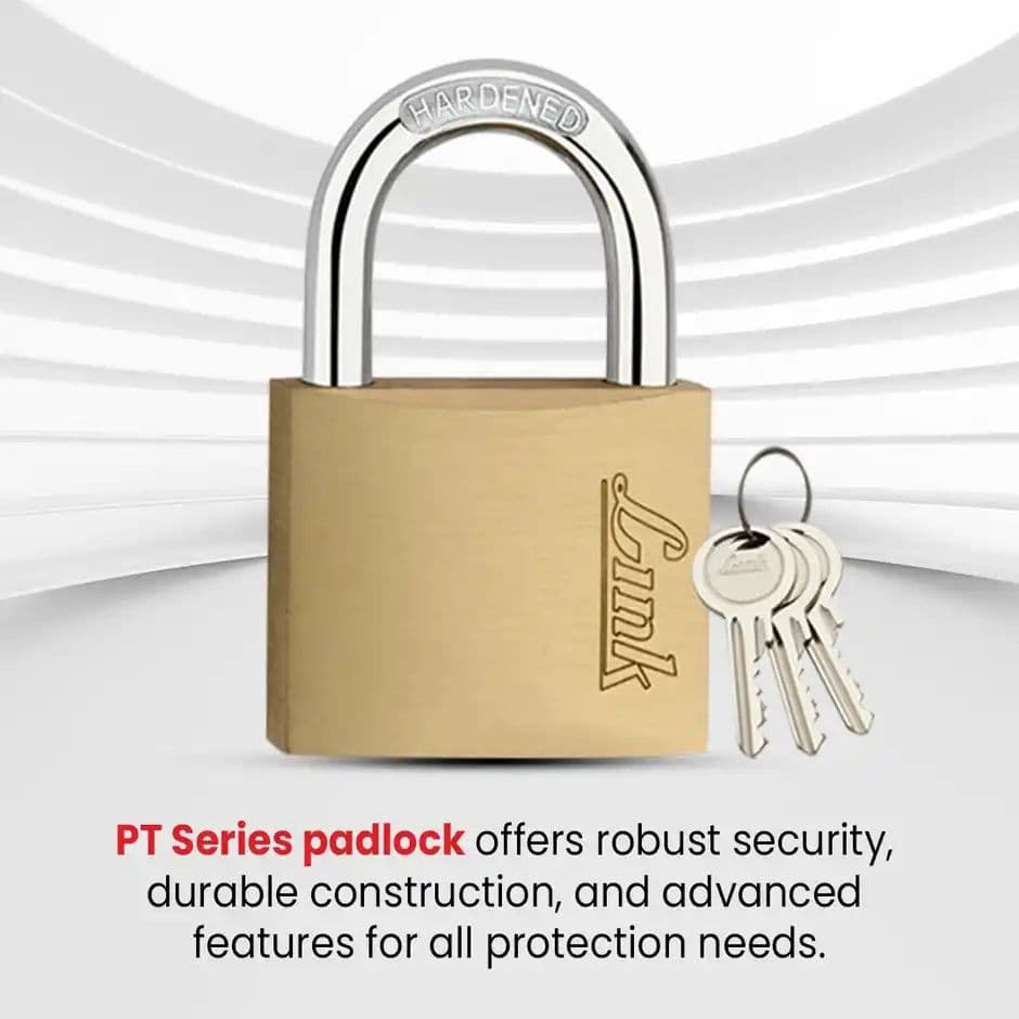 Link PT-20 Small Brass Travel Lock | Compact & Durable | 3 Keys | 15-Year Warranty — photo 3