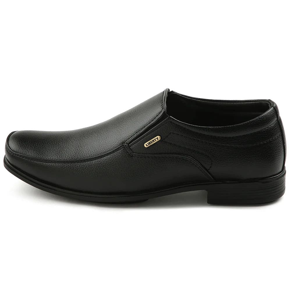 Fortune Black Formal Non Lacing Moccasin For Men H202-02 By Liberty — photo 3