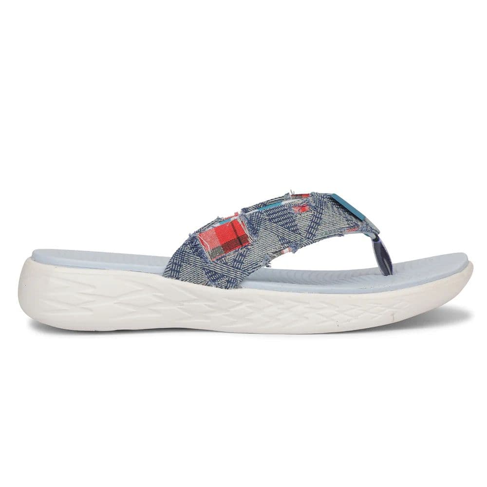 A-HA IMPACT-L37 EVA Royal Blue Casual Slippers for women By Liberty — photo 2