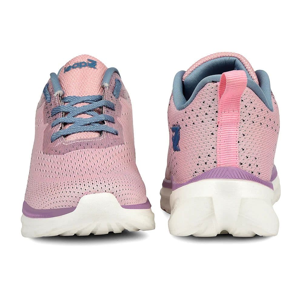 Leap7x Peach Sports Lacing Running Shoes For Women GHD-10 By Liberty — photo 6