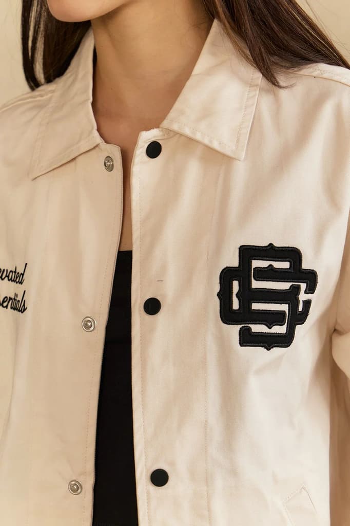 Off White Varsity Shacket — photo 4
