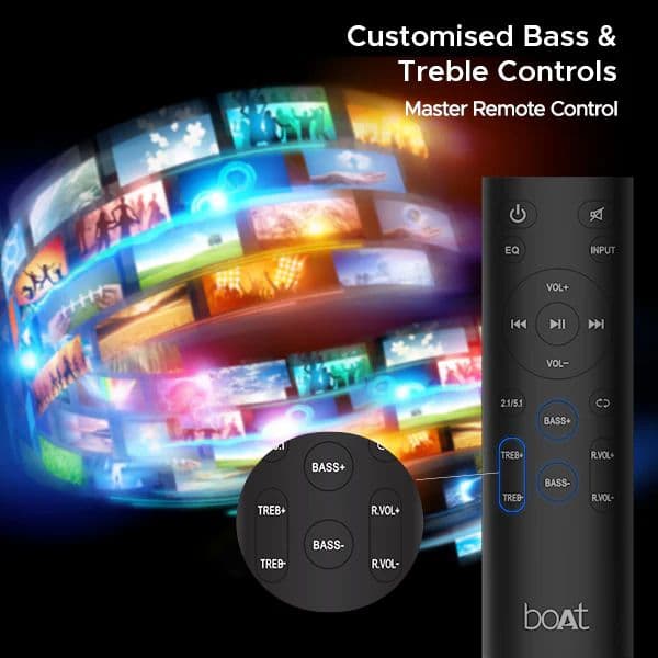 boAt Aavante Bar 3500 | Bluetooth Soundbar with 500W RMS Immersive Sound, 5.1 Channel with Subwoofer, Wired Rear Speakers — photo 4