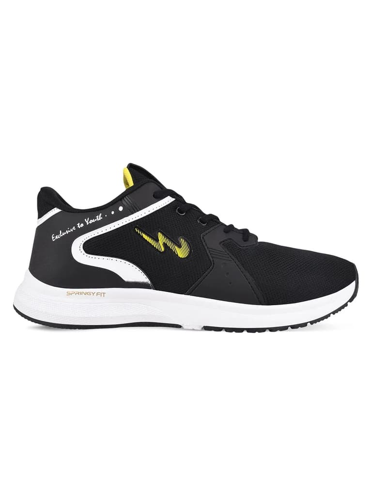 FRED Black Men's Running Shoes — Black / 6