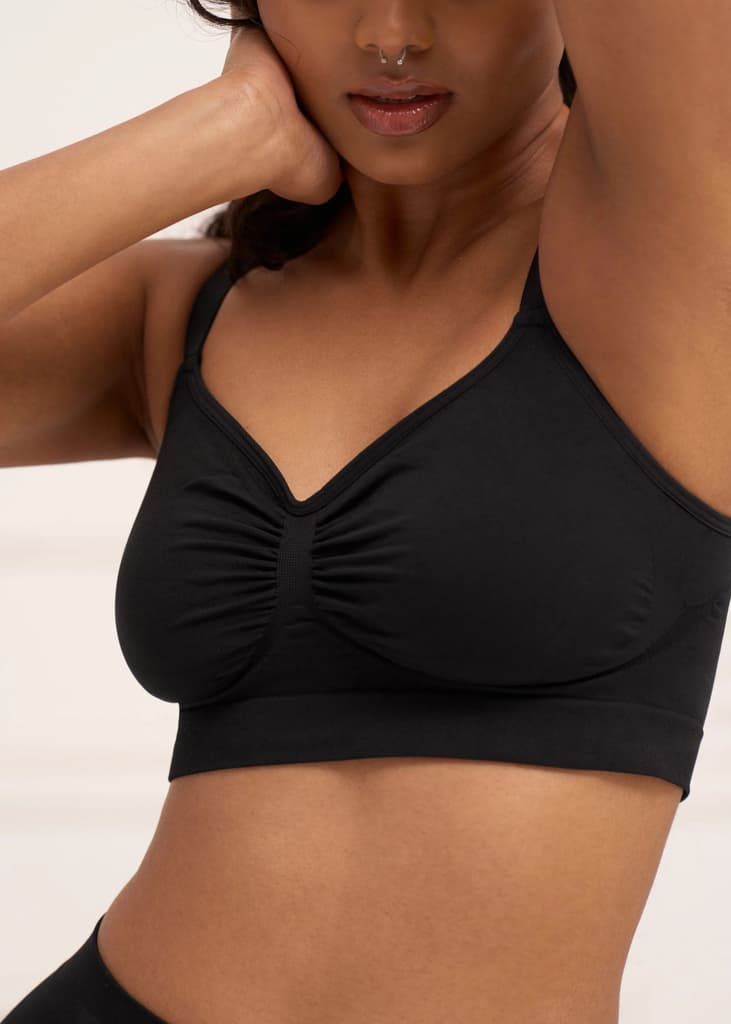 Wireless Shaping Bra - Seamless Non-Padded Wireless T Shirt Bra with Full Coverage — photo 8