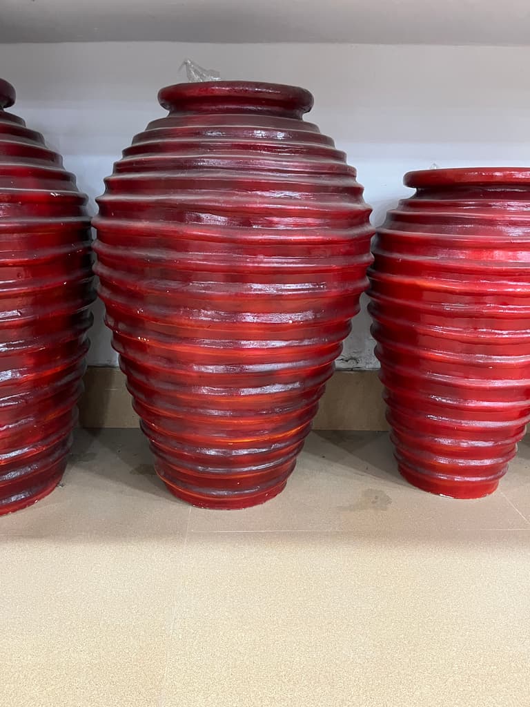 Red Vase | Vase | Glass | Red