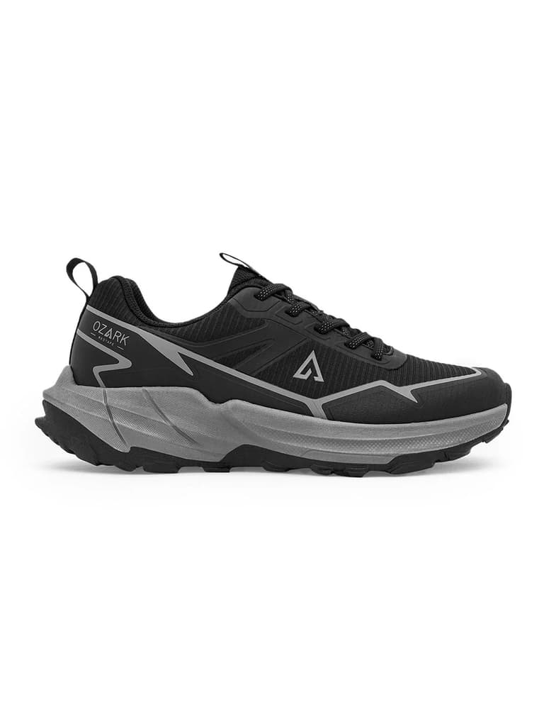 Black & Grey Trail Running Shoes for Men | Low-Cut Outdoor — photo 2