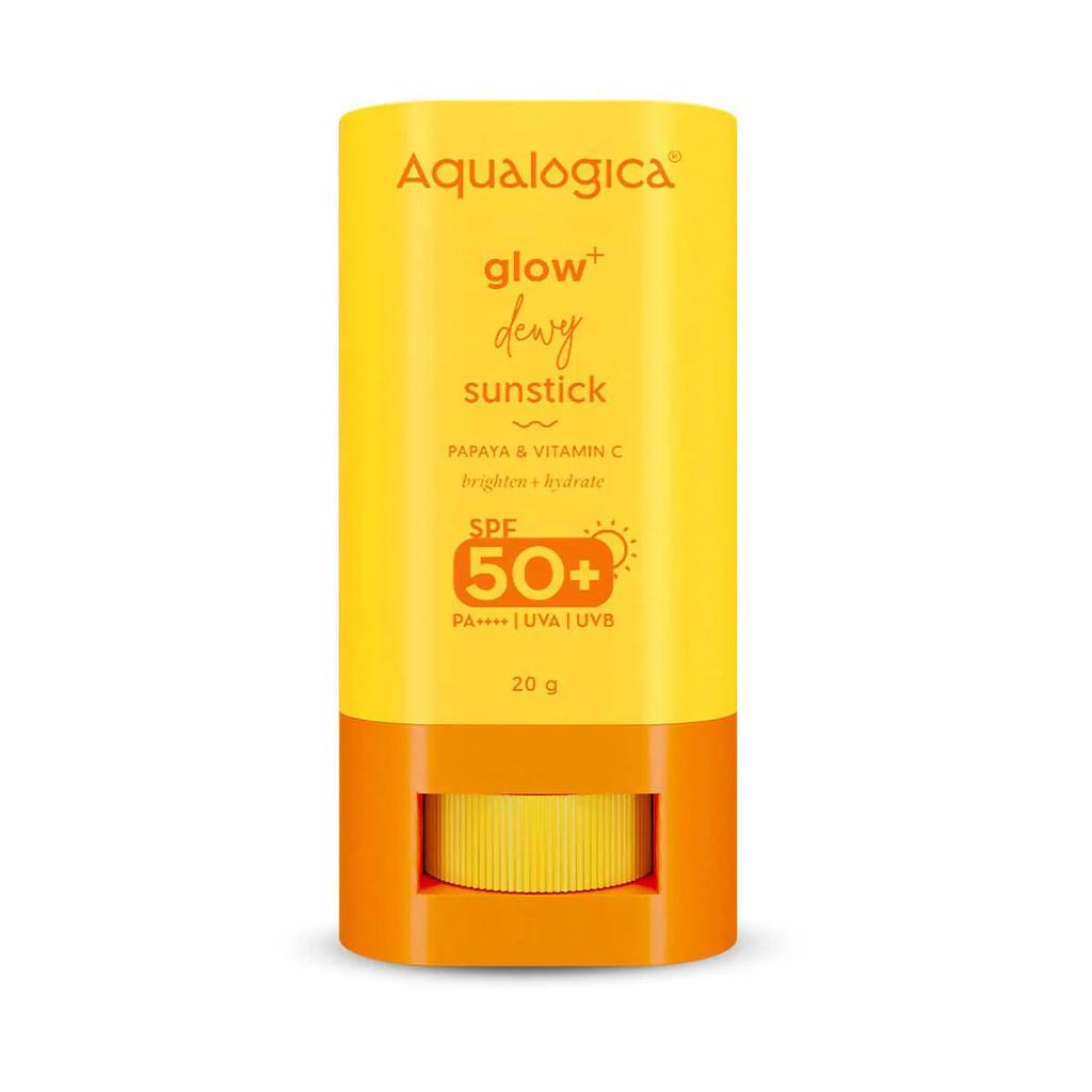 Glow+ Dewy Sunstick with SPF 50+ & PA++++ for Easy Reapplication & No White Cast - 20g
