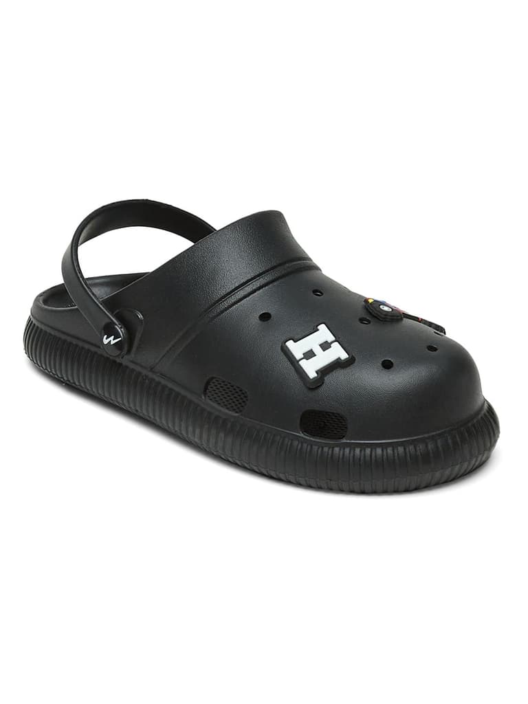 GC-9002C Black Child Clogs — Black / 2