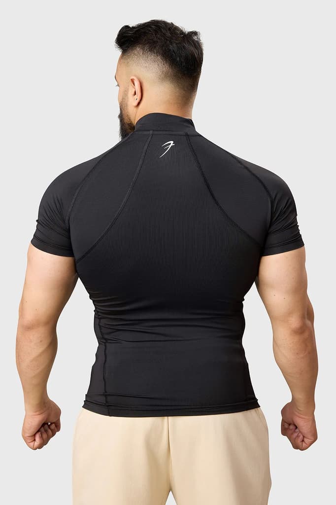 High Neck Compression T-shirt Black — photo 7