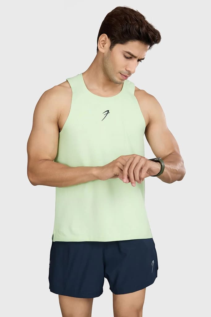 Pulse Running Tank Light Green — S