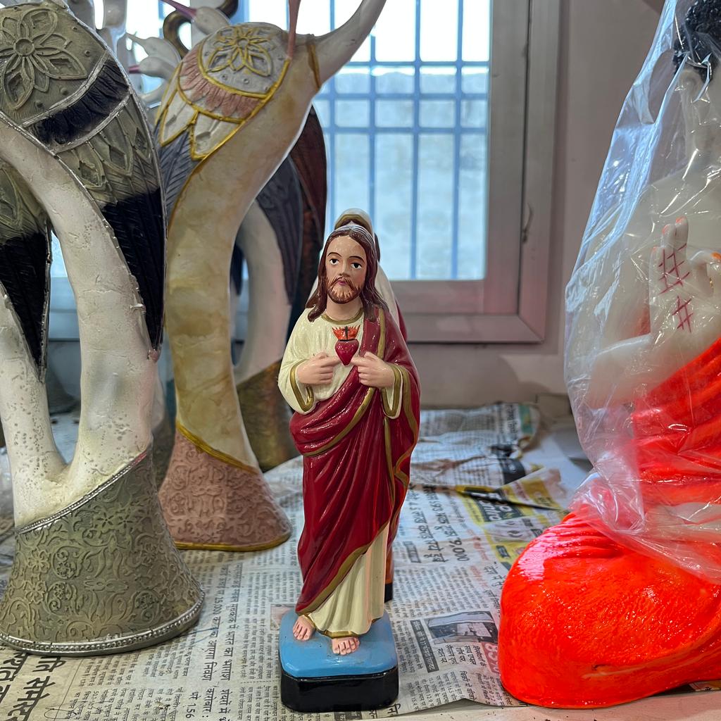 Jesus Statue | Sculpture | Bronze | Brown