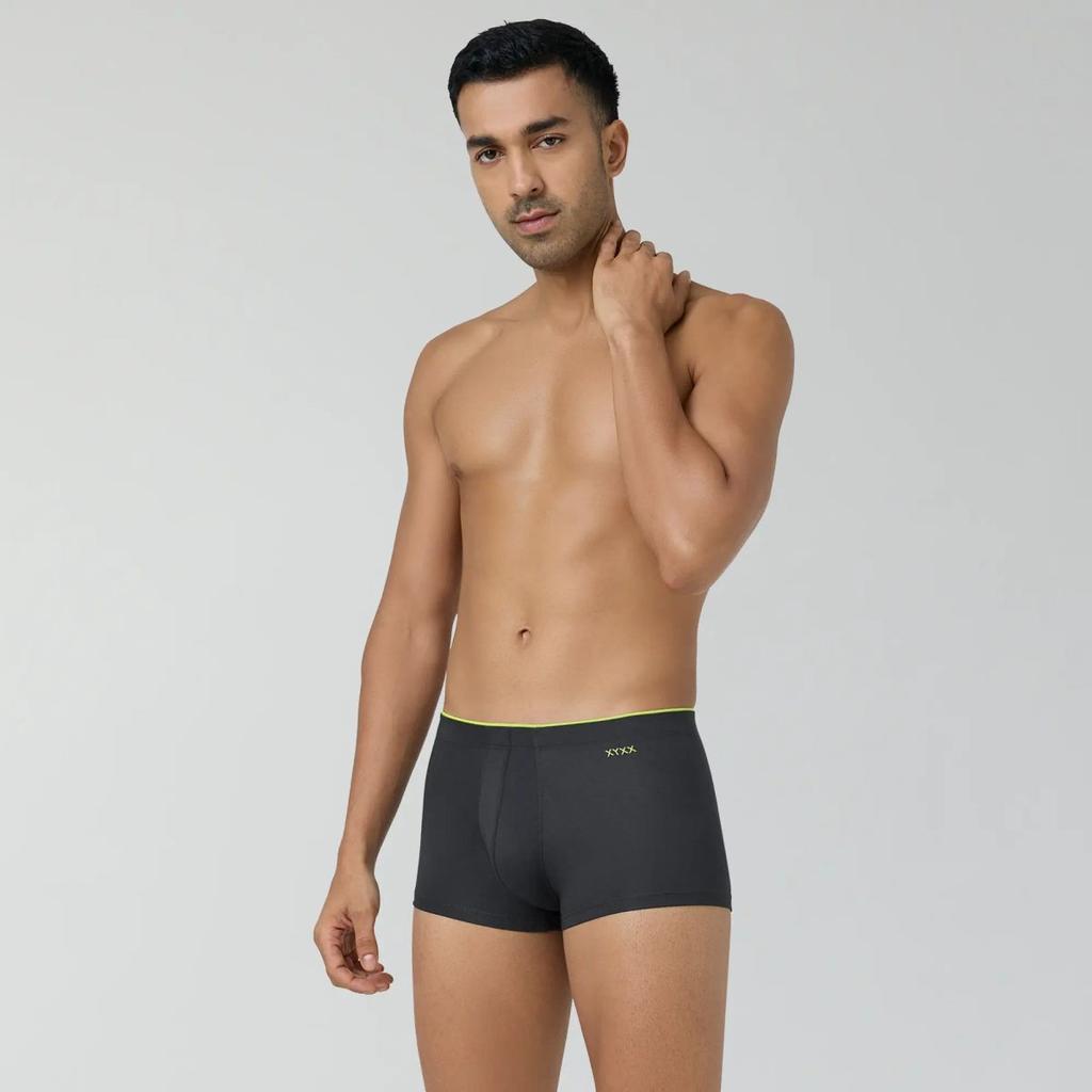 Super Combed Cotton-Modal Trunks - Graphite Grey — photo 5